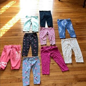 Different brands of Kids capris/Leggings Assorted Colors